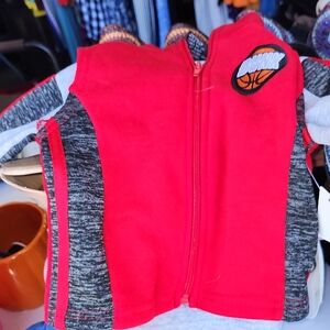 Nwt Red and Gray Basketball Vest
